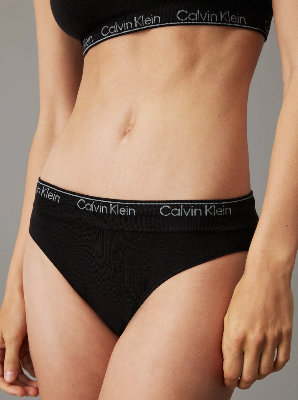 Calvin Klein Bikini Briefs Modern Seamless Underwear Womens XS Black QF7096 NWT